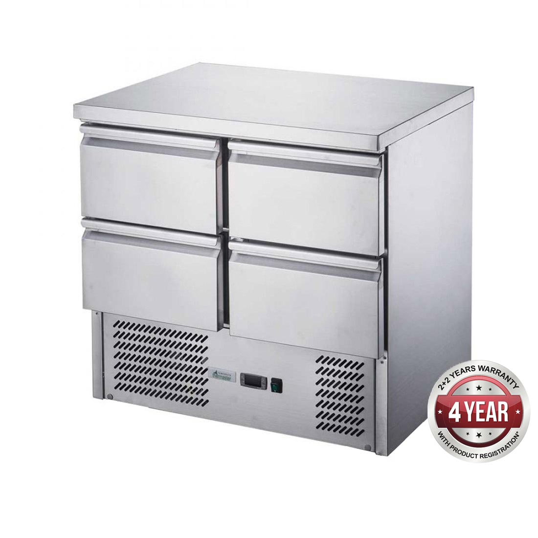 FED-X FOUR DRAWER COMPACT WORKBENCH FRIDGE - XGNS900-4D